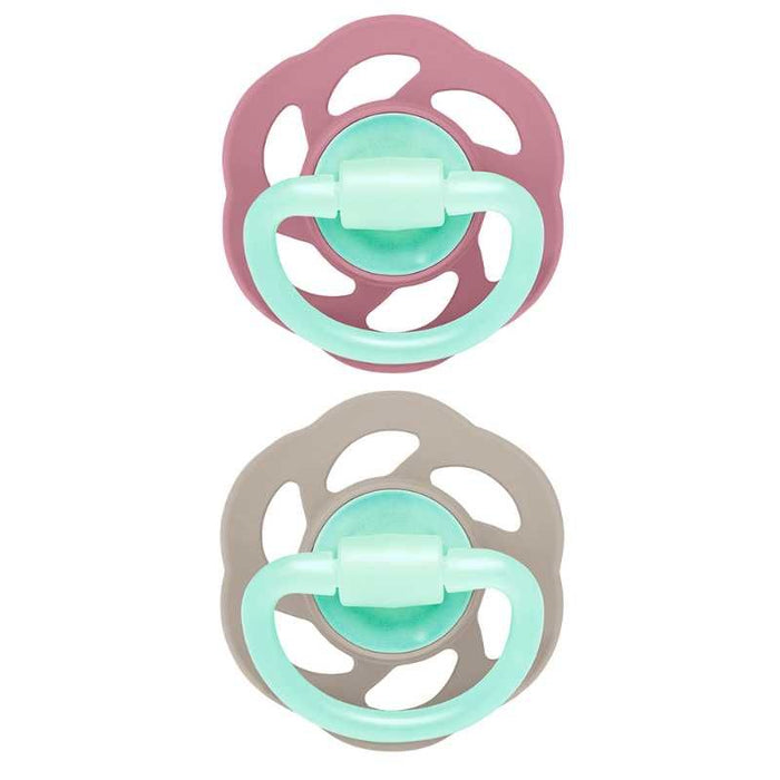 Nip Cherry Air Night Glow In The Dark Round Latex Soother - Size 2 (6 Months+)