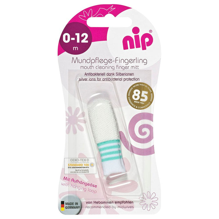 Nip Mouth Cleaning Finger Mitt (Green)