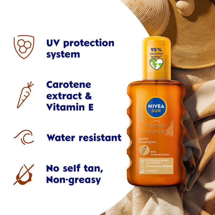 Nivea Sun Spray Oil Intense Bronze Spf 6 (200ml)