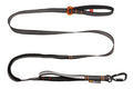 Stock image of the Touring Bungee Lead, on a white background, with Non-stop branding and a carabiner.