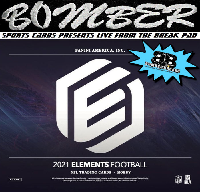 (NOW A FILLER) - 8:20pm EST THURSDAY - 2021 Panini Elements Football 6 Box Half Case Break - Pick Your Team #11 - Live 2/24/22