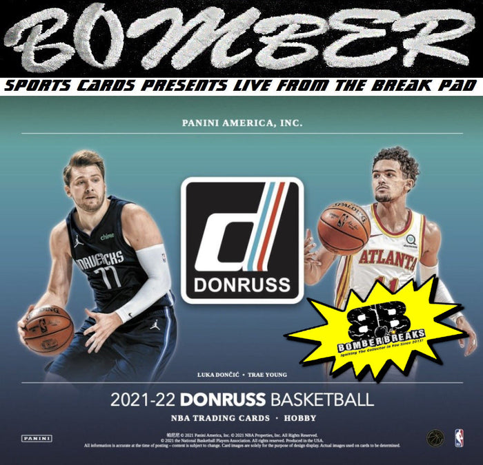(NOW A FILLER) 2:00pm EST FRIDAY - 2021/22 Panini Donruss Basketball Hobby 2 Box Break - Pick Your Team #2 - Live 2/25/22