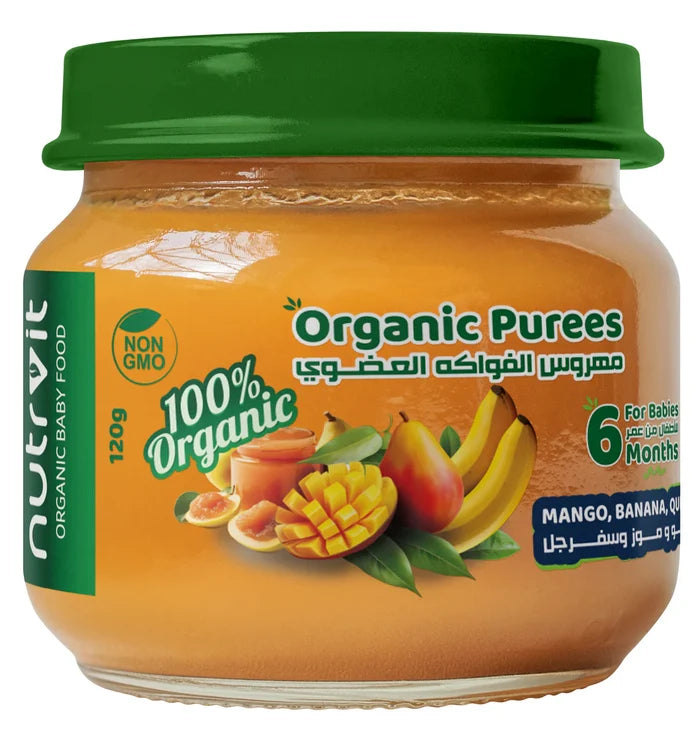 Nutrvit Mango, Banana & Quince Puree (120g)