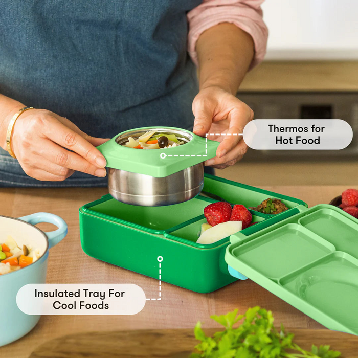 Omie Box Thermos Lunch Box For Kids Dual Insulation 3 Way Color (250ml)