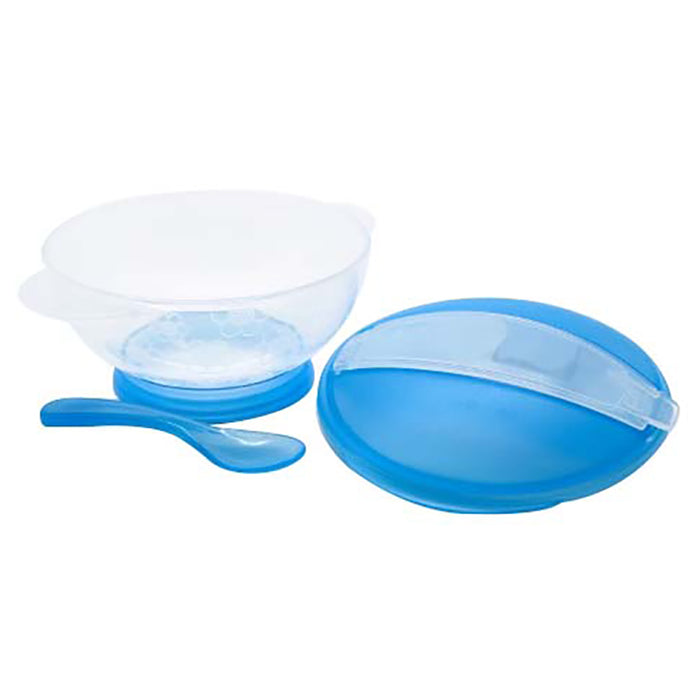 Optimal Baby Feeding Bowl With Spoon (Blue)