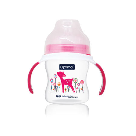 Optimal Extra Wide Neck Feeding Bottle With Handle (150ml)