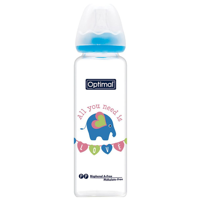 Optimal Glass Feeding Bottle (240ml)