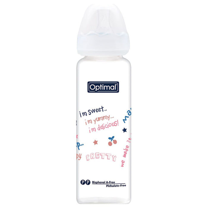 Optimal Glass Feeding Bottle (240ml)
