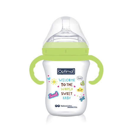 Optimal Mamilla Extra Wide Neck Feeding Bottle (300ml)
