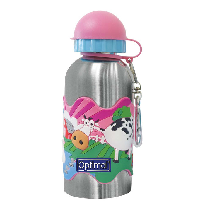 Optimal Stainless Water Bottle (Pink, 350ml)