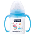 Optimal Wide Neck Feeding Bottle - Blue (180ml)