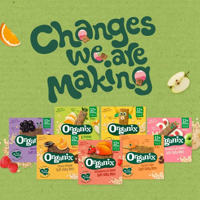 Organix  Apple & Date Organic Fruit Snack Bar Multipack -  Pack of 6  (17g, 102g)