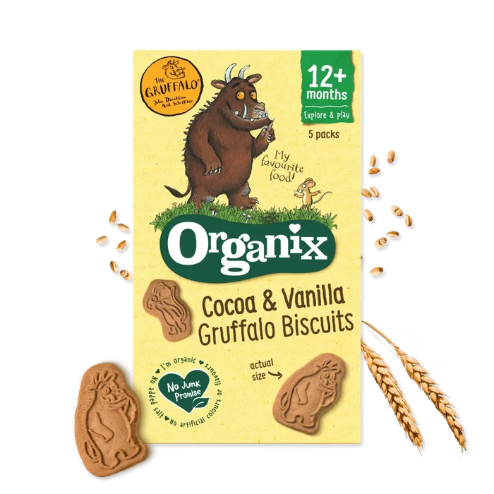 Organix Cocoa & Vanilla Gruffalo Biscuits (100g)