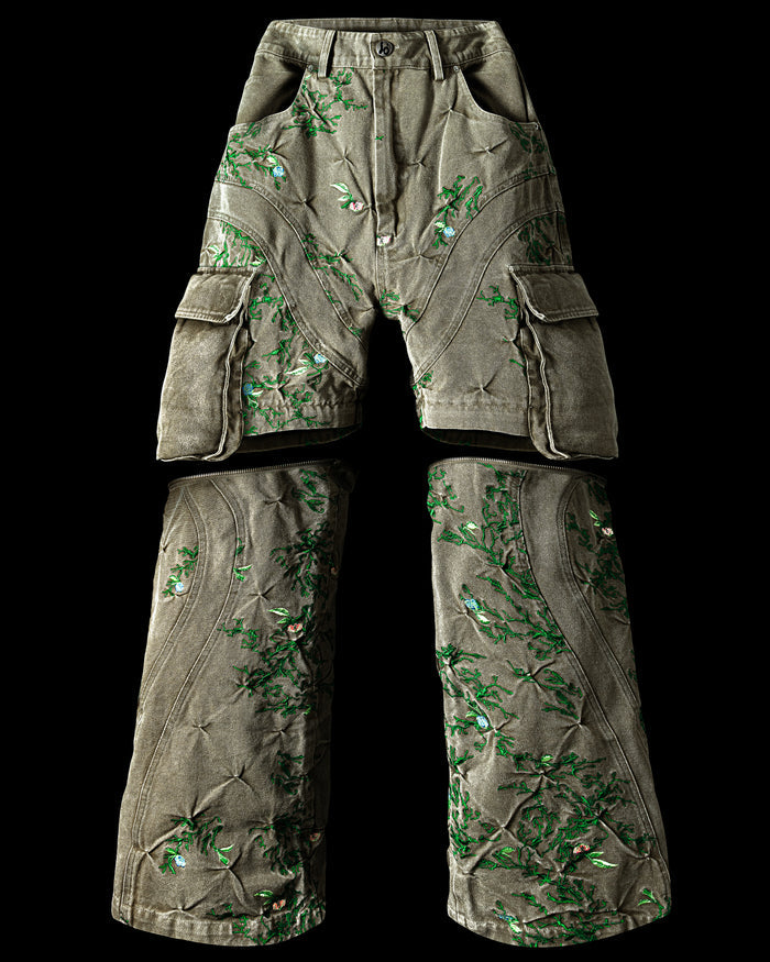‘OVERGROWTH’ CONVERTIBLE PANTS
