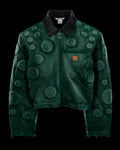 'OXYGEN' HEAVY JACKET IN FADED PHTHALO GREEN