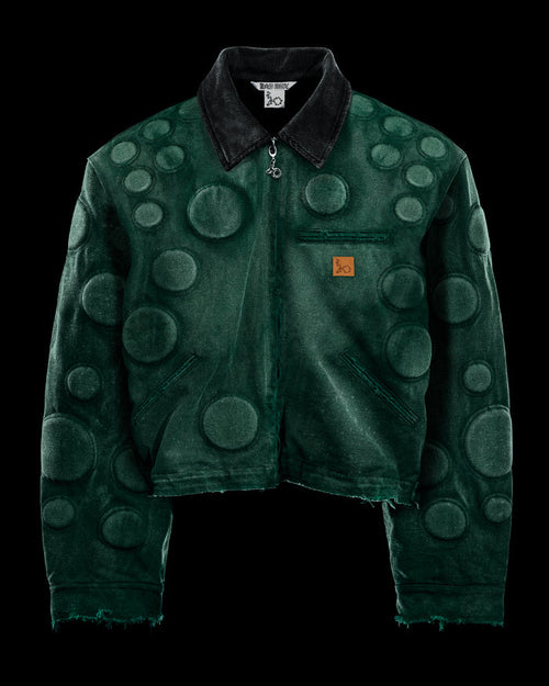 'OXYGEN' HEAVY JACKET IN FADED PHTHALO GREEN