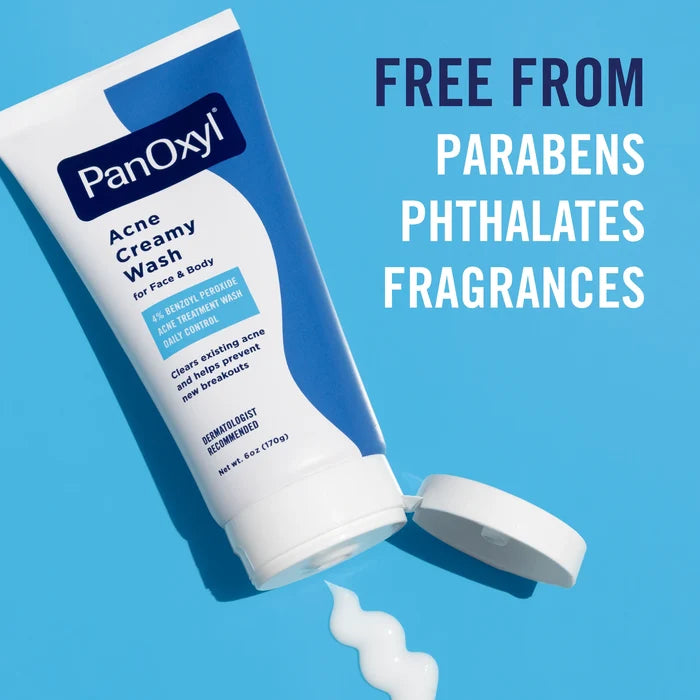 PanOxyl Acne Creamy Wash 4% Benzoyl Peroxide 170g