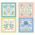 Paradise cushion panels