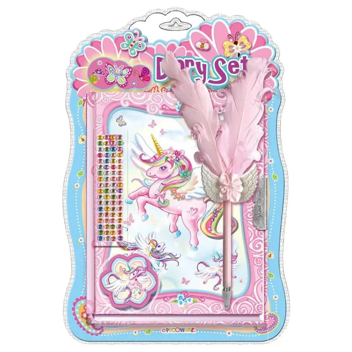 Pecoware Diary Set with Crown Pen