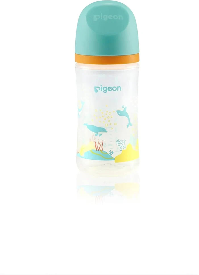 Pigeon Softouch WN3 Nursing Bottle - Dolphin (Plastic, 240 ml)