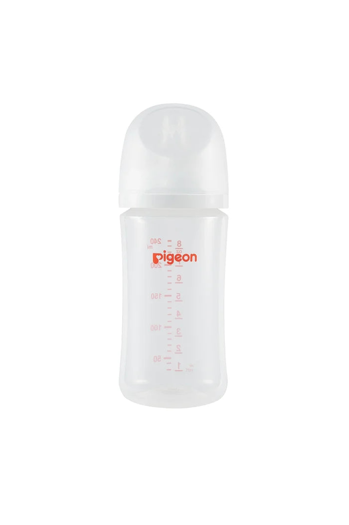 Pigeon Softouch WN3 Nursing Plastic Bottle With M-Sized Nipple (240ml, 3 Months)