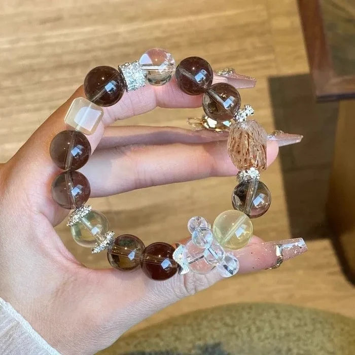 Citrine bracelet in gift packaging — healing crystal bracelet for healing and wellness by Crystalvana