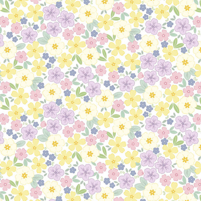 Primrose Prairie - White - Dear Spring by Lewis & Irene