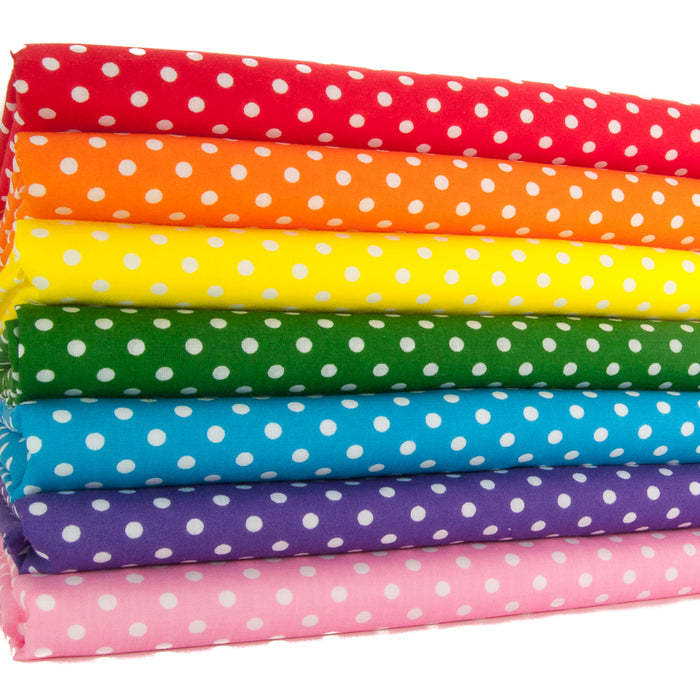 Rainbow Essentials - Pea Spot Fat Quarter Bundle