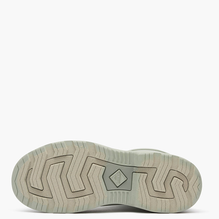 Close-up of MRS08W31 Women's Rainscape Short Rain Boot sole with tread pattern on a white background