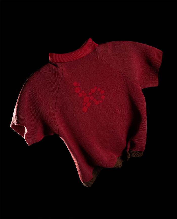 RED ROULETTE ‘PAINT‘ KNIT SHIRT