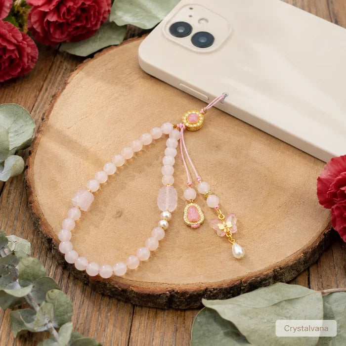 Rose Quartz Phone Charm Crystalvana 6