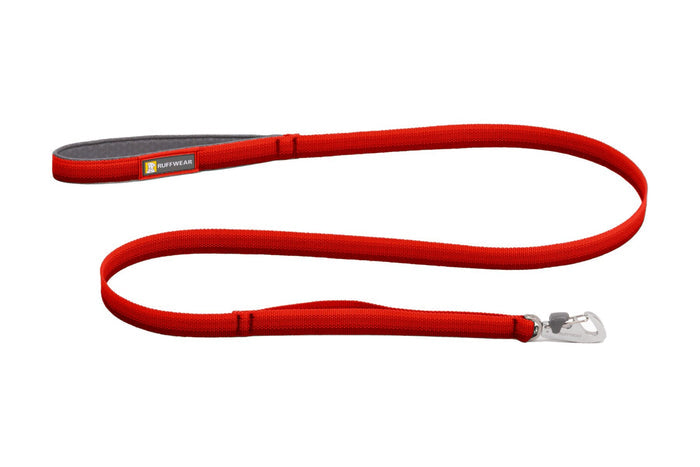 Stock image of the Front Range Lead in Red Canyon, an everyday lead with a fading pattern along the length, against a white background.