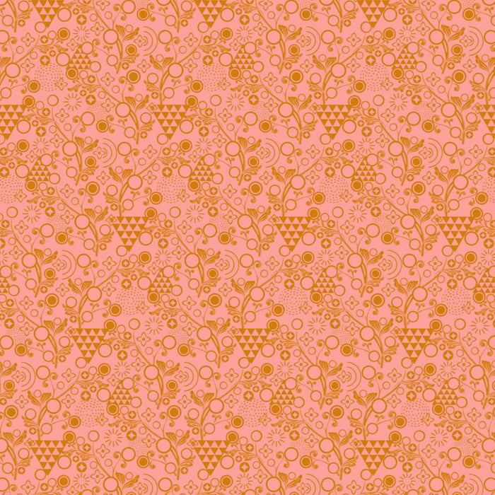 Sew Kind of Wonderful by Free Spirit - Ditsy Shapes Floral - Pink