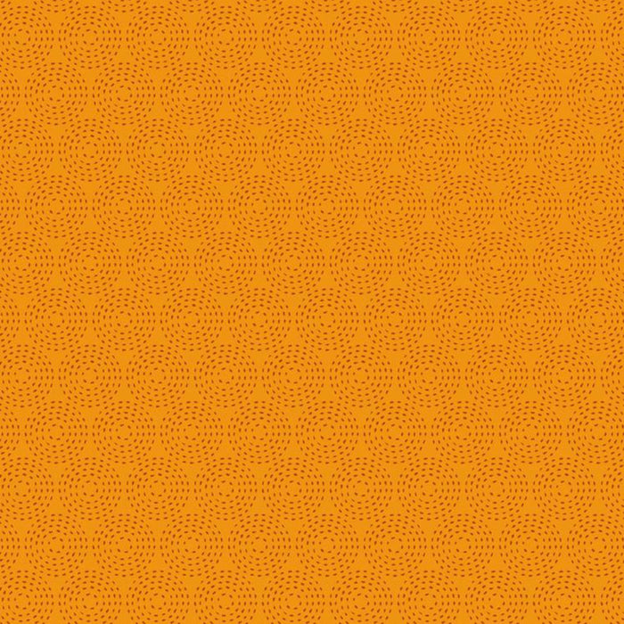 Sew Kind of Wonderful by Free Spirit - Dotted Stitch - Orange