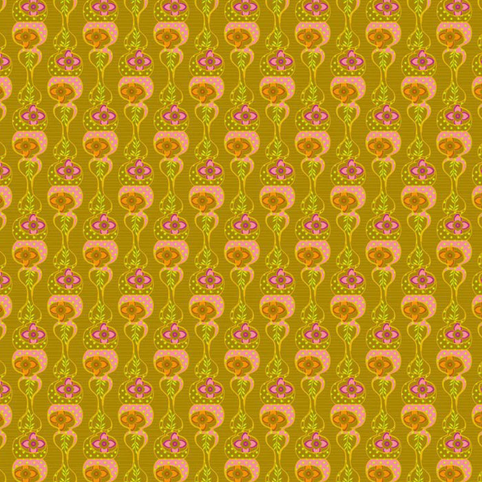 Sew Kind of Wonderful by Free Spirit - Floral Eyes - Olive