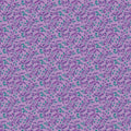Purple and teal patterned cotton quilting fabric texture