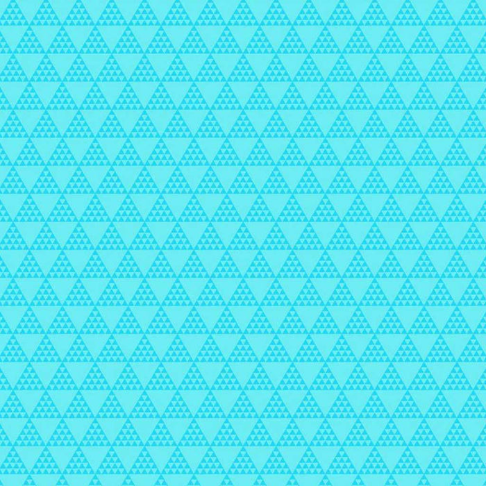 Sew Kind of Wonderful by Free Spirit - Two Tone Triangle - Turquoise