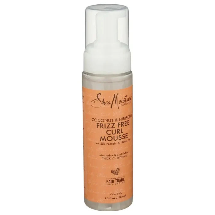 Shea Moisture Coconut & Hibiscus Frizz Free Curl Mousse (222ml)