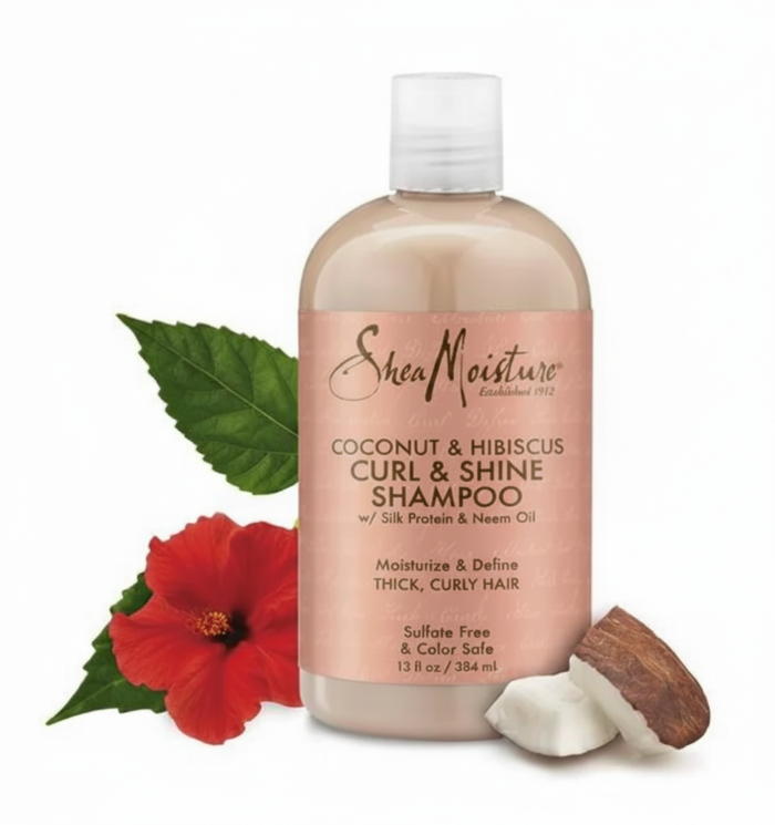 Shea Moisture Coconut & Hibiscus Shampoo (384ml)