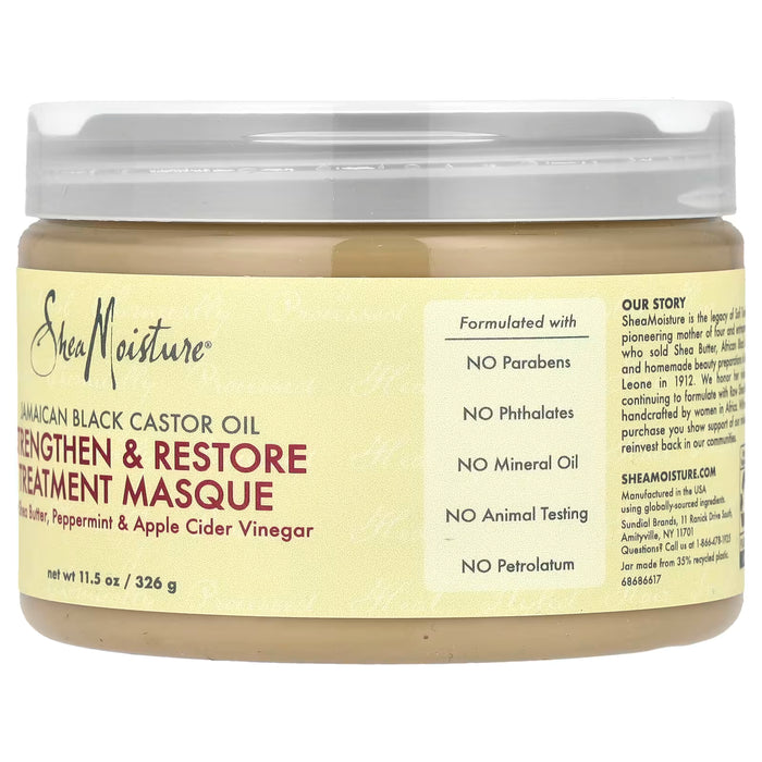 Shea Moisture Jamaican Black Castor Oil Strengthen & Restore Treatment Masque 326gm