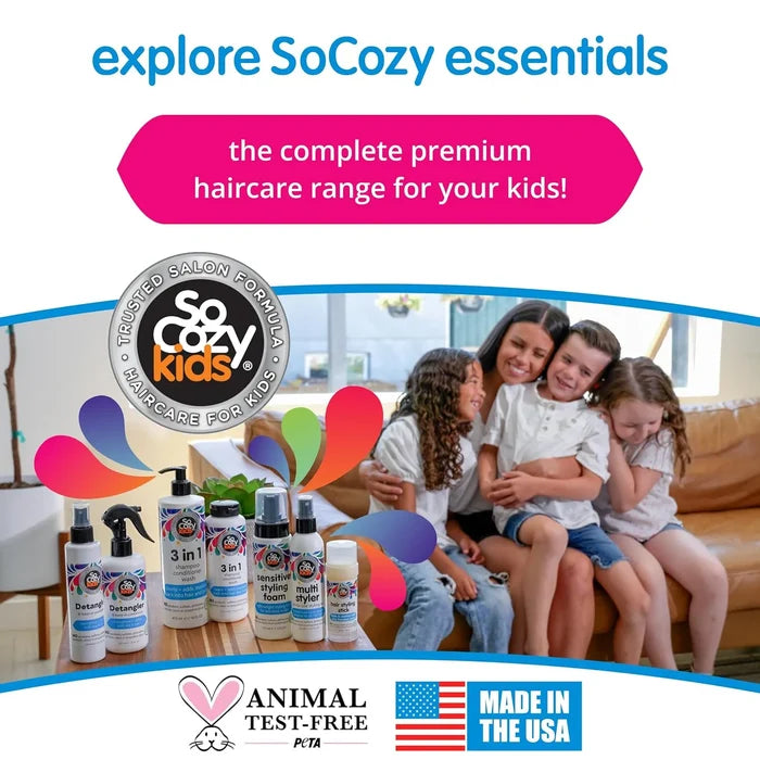 SoCozy Kids Hair Wax Stick, Easy & Quick Styling Wax Stick for Hair (2oz)