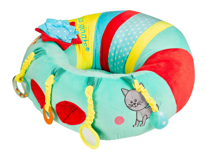 Sophie la Girafe Baby Seat and Play Fresh Touch Collection showing mirror and teething ring