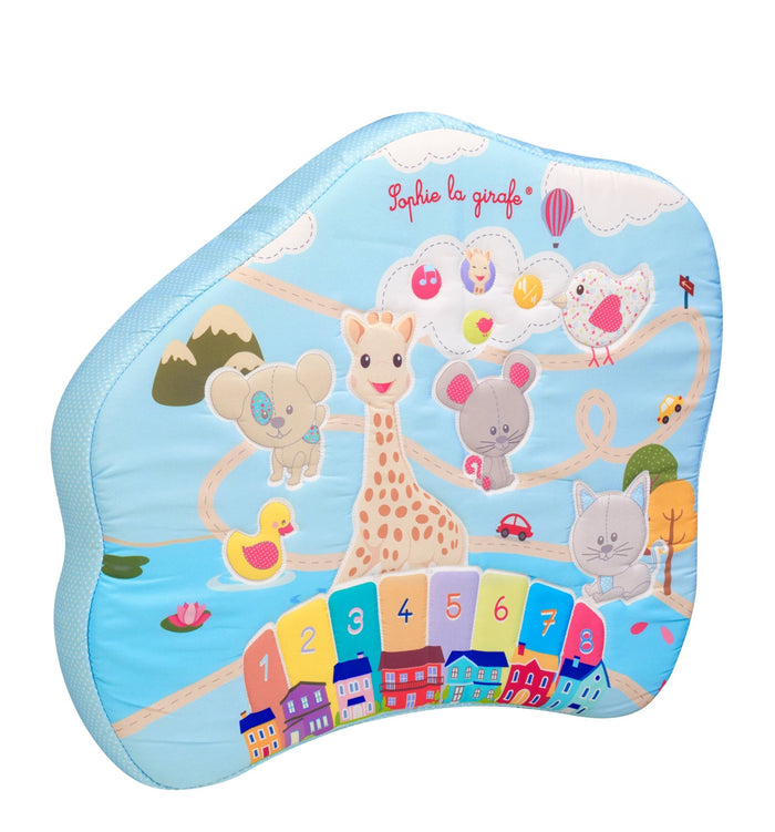 Sophie la Girafe Touch and Play Board front view with animal sound buttons
