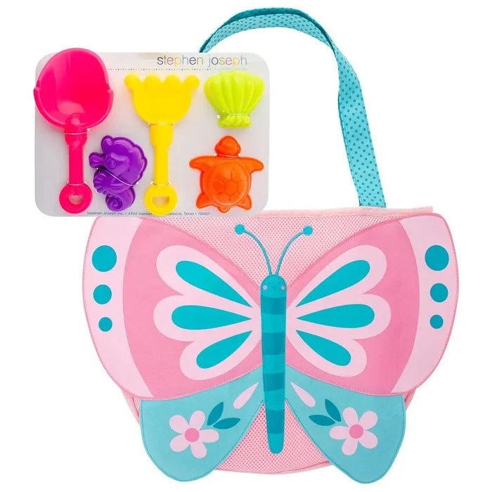 Stephen Joseph Beach Tote with Sand Toy Play Set