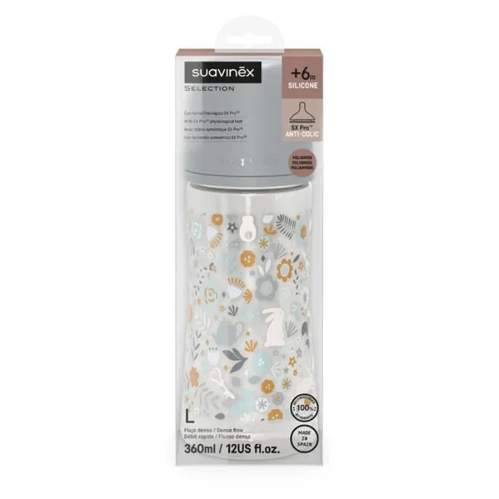 Suavinex Wonderland Liberty Baby Bottle Fast Flow (360ml)