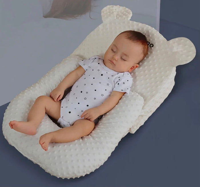 Sunveno Portable Baby Anti-Spill Milk U Shape Pillow with 10 Degree Slope Pad
