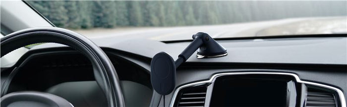 Suport Telefon Auto iOttie Velox MagSafe cu încărcare wireless, pentru bord și parbriz