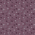 Ditsy floral cotton fabric in mauve