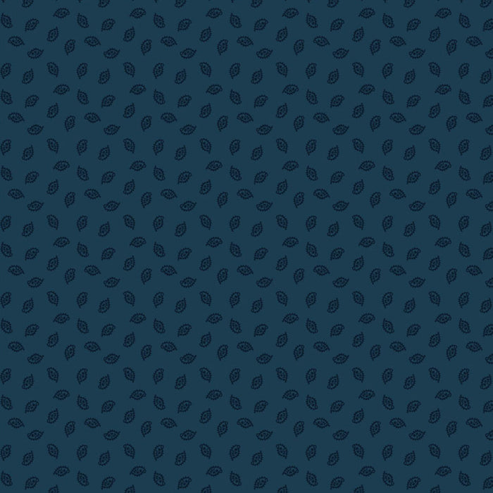 Navy blue quilting cotton fabric with a subtle pattern