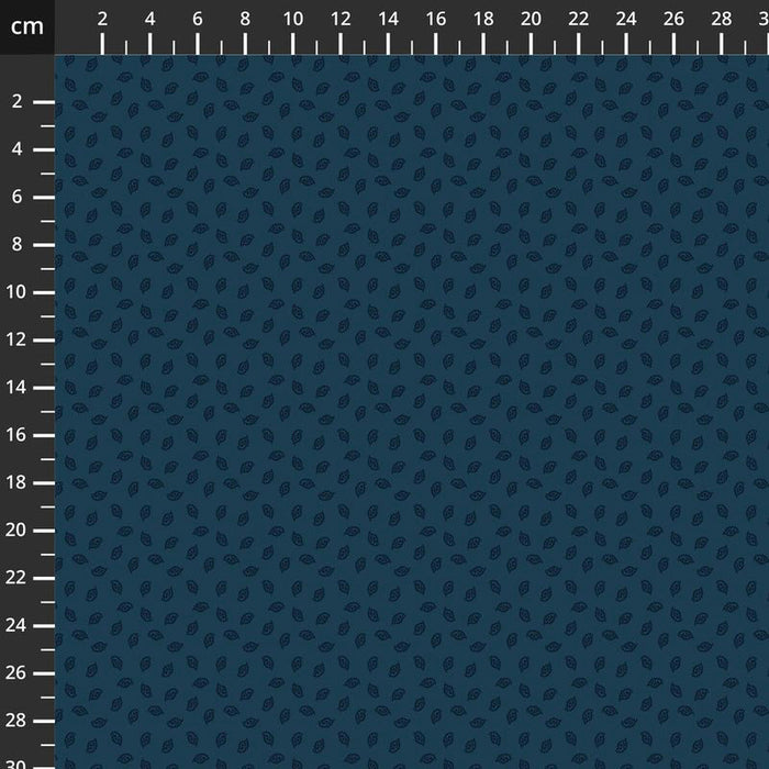 Navy blue fabric with a subtle pattern on a grid background